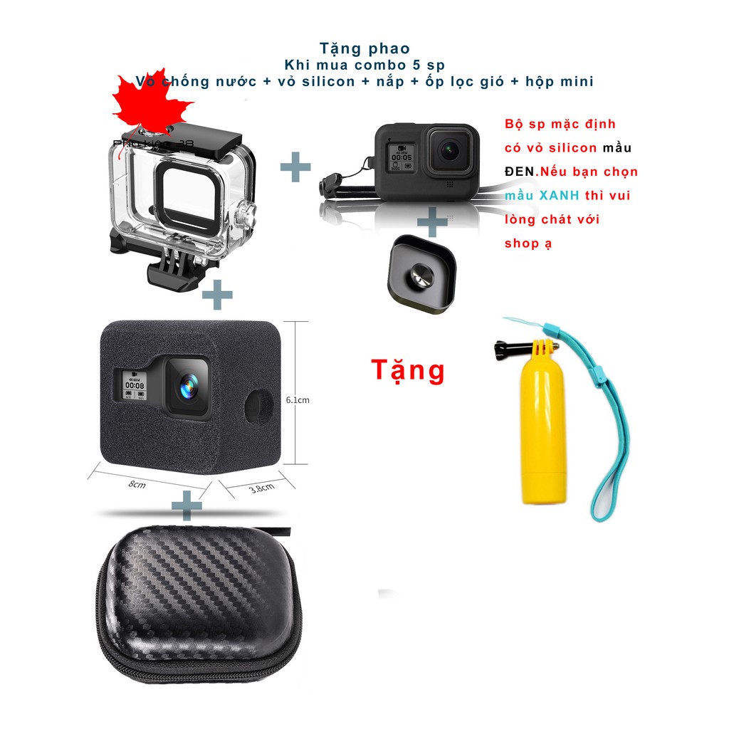 Bộ phụ kiện bảo vệ cho Gopro Hero 5 6 7 8 9 Black