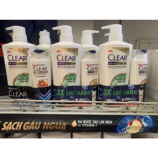 Dầu gội sạch gàu clear mát lạnh bạc hà 630g