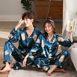 [ĐỒ ĐÔI] BỘ NGỦ NAM NỮ PIJAMA LỤA CAO CẤP