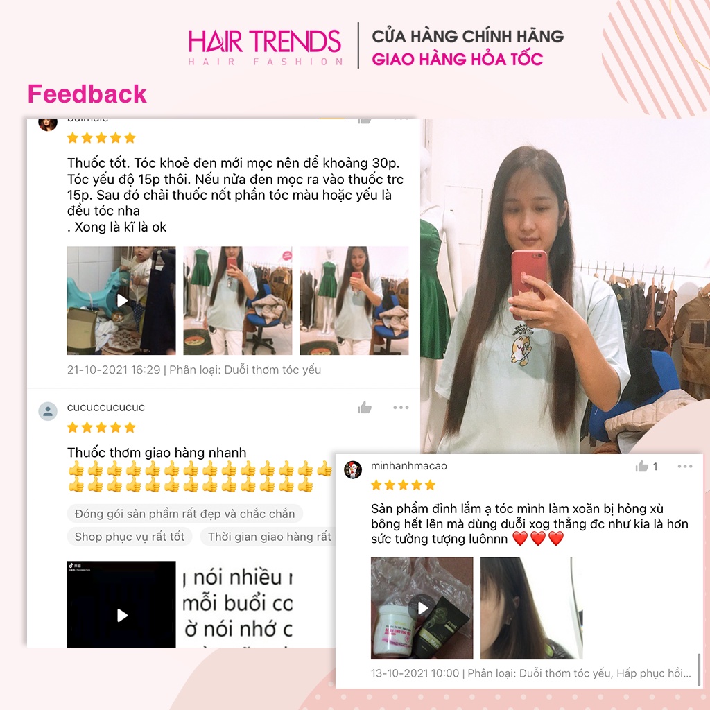 Combo ép tóc KAMI, duỗi tóc siêu dưỡng keratin phục hồi tóc tại nhà không cần định hình (Size nhỏ)