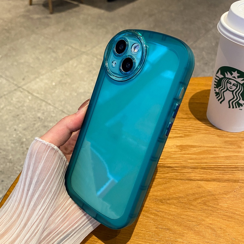 Ốp Điện Thoại Mềm Trong Suốt Dày Dặn Chống Rơi In Họa Tiết Camera Cho iPhone 11 12 13 Pro Max