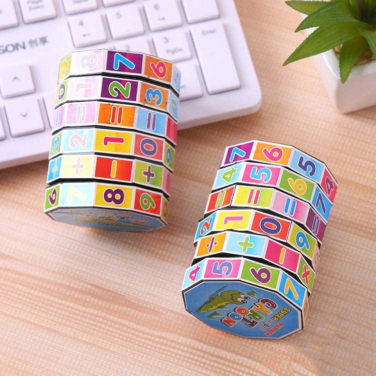 Khối xoay học toán cộng trừ nhân chia cho trẻ nhỏ