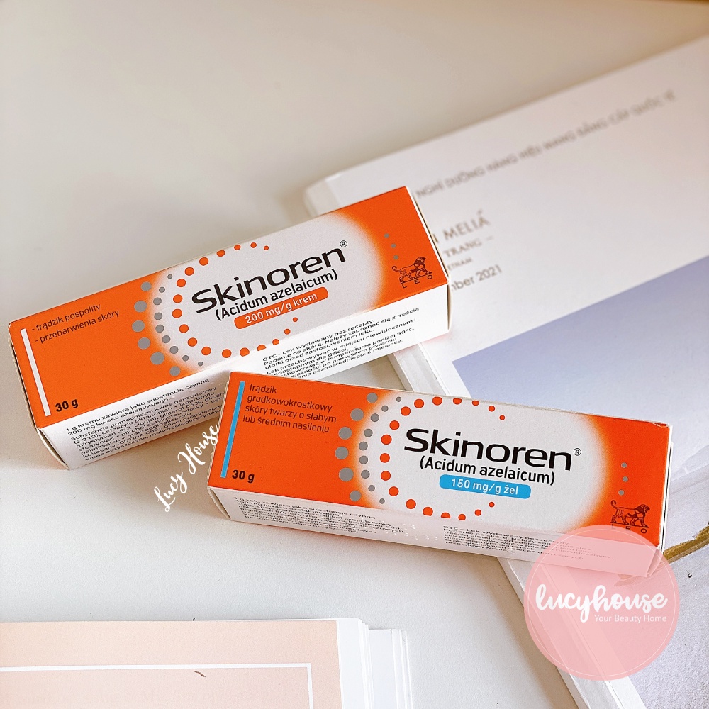 Kem/Gel giảm mụn, mờ thâm Skinoren Đủ Bill Ba Lan