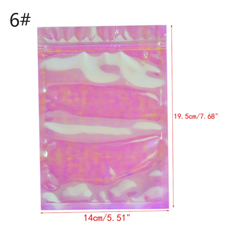 Set 100 Túi Đựng Muối Tắm Mini Dày Dặn Có Khóa Zip Màu Hồng Trong Suốt Chống Mùi Hôi