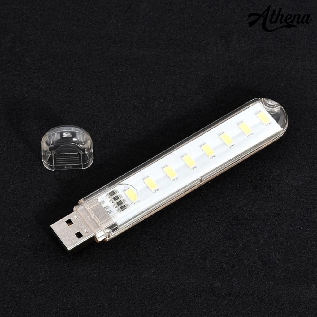 Đèn Led 8 Bóng Mini Sạc Cổng Usb Di Động Tiện Dụng Mang Theo Du Lịch