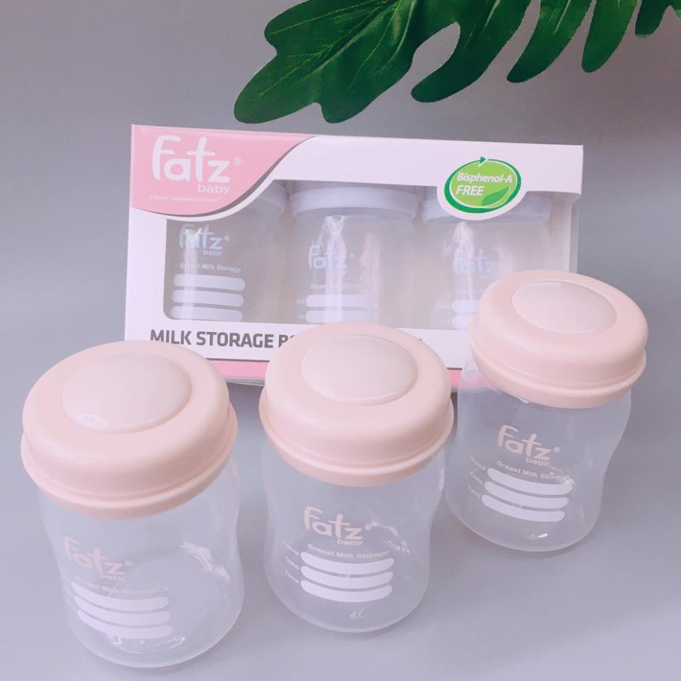 Bộ 3 bình trữ sữa 150ml Fatz Baby FB0120N