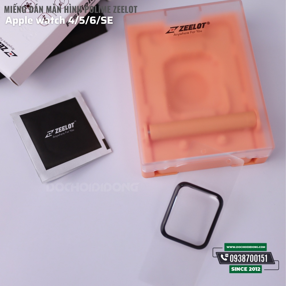 Miếng dán màn hình trong suốt Polime Zeelot cho Apple Watch series 4/5/6/SE