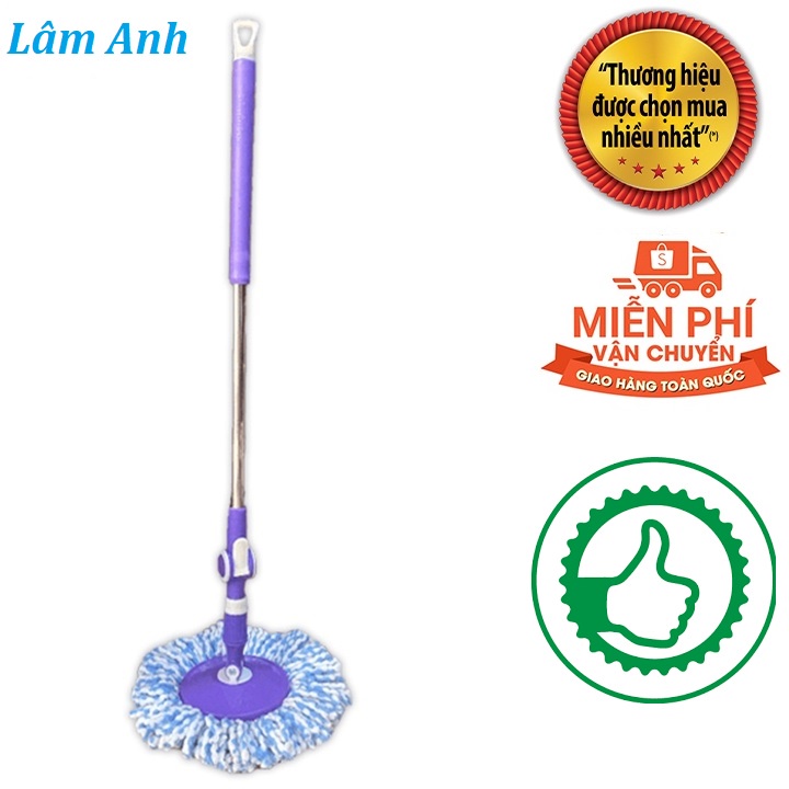 Cây Lau Nhà 360 Độ Xoay Trợ Lực, Sử Dụng Vừa Các Loại Thùng 360 Trên Thị Trường