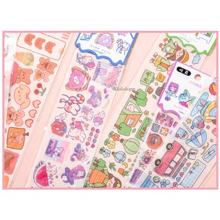 Sticker Diy Cô Gái Gấu Thỏ (1 Miếng)