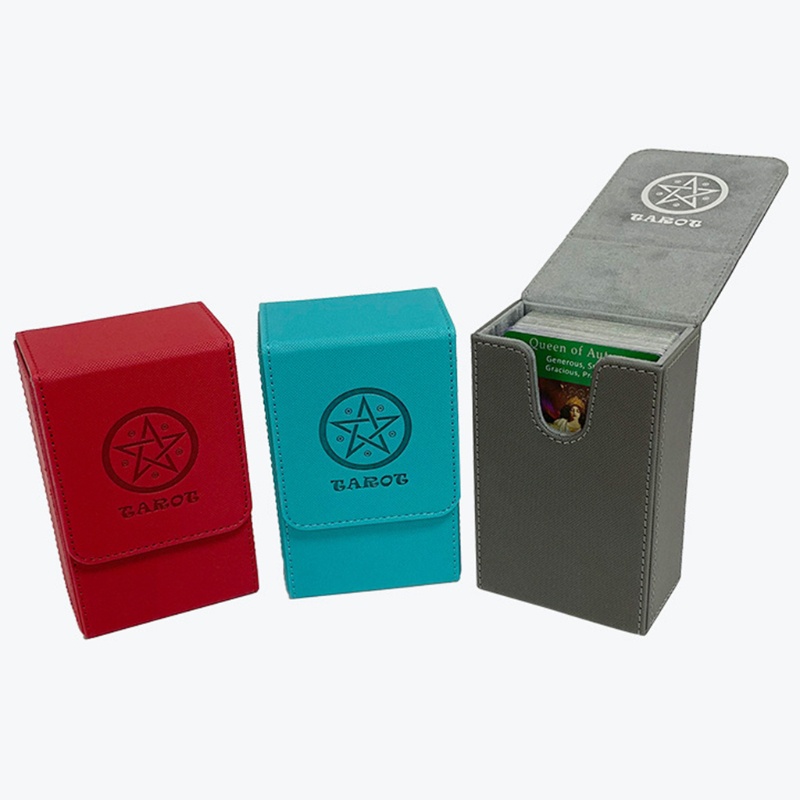 Hộp Đựng Thẻ Bài Tarot Bằng Da PU Sức Chứa Lớn Tiện Dụng
