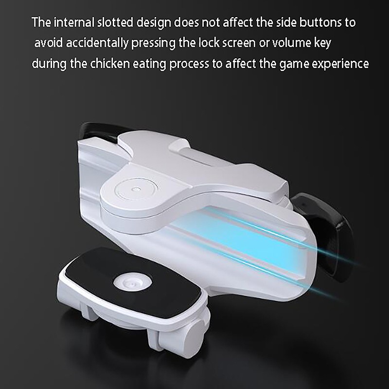 [Hot Sale]Mobile Gaming Trigger Joystick for PUBG Mobile Gamepad Fire Button Aim Key L1R1 and 2 Pairs Gaming Finger Covers White