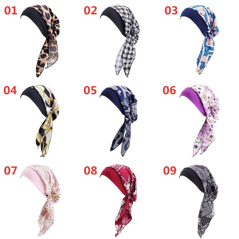Mũ Turban Trùm Đầu Thiết Kế Co Giãn Thời Trang Cho Nữ