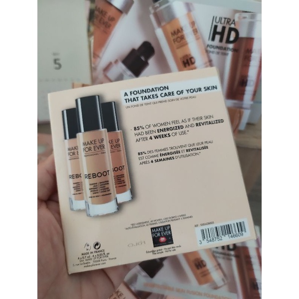 [Makeup Forever]Set 4 kem Nền Dưỡng Giúp Da Đẹp Ngay Tức Thì Sample Make up forever Reboot