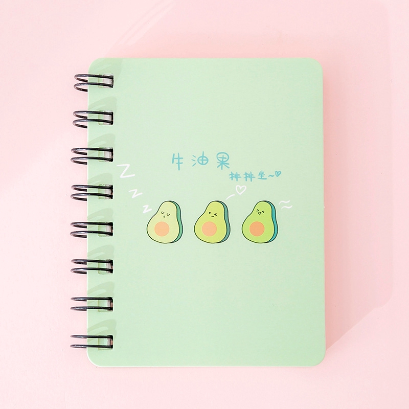 Dễ Thương Cuốn Sổ Tay a7 Hình Trái Bơ Đáng Yêu