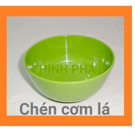 Bộ 10 Chén cơm nhựa xanh lá - Bát cơm lá  Melamine cao cấp Fataco HÀNG CHÍNH HÃNG