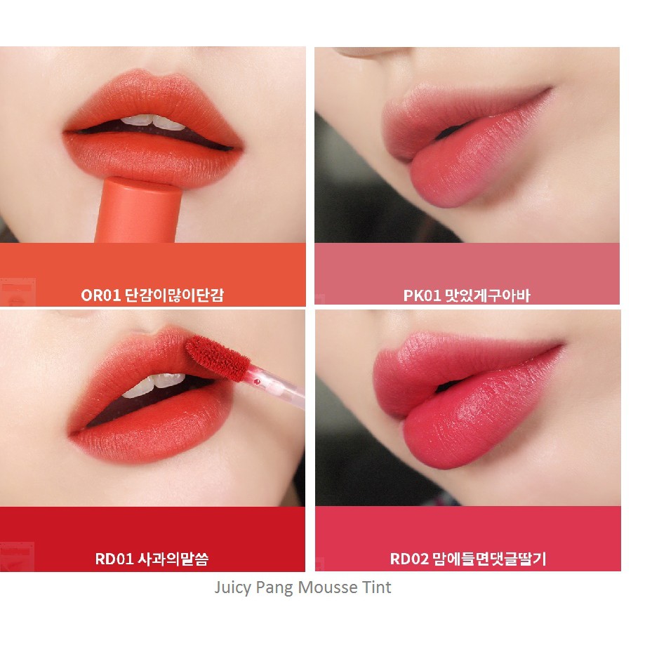 [APIEU - MÀU MỚI] Son Kem Lì Siêu Mềm Mịn Apieu Juicy Pang Mousse Tint