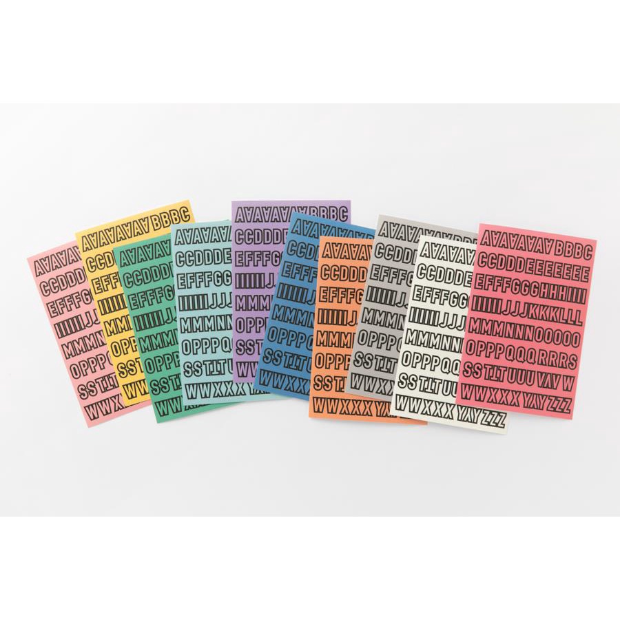 Set 10 Tấm Sticker ARTBOX Hàn Quốc Hình Bảng Chữ Cái Alphabet Màu Sắc Đa Dạng