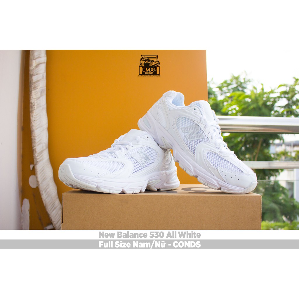 [ HÀNG CHÍNH HÃNG ] Giày New Balance 530 All White ( MR530FW1 ) - REAL AUTHETIC 100%