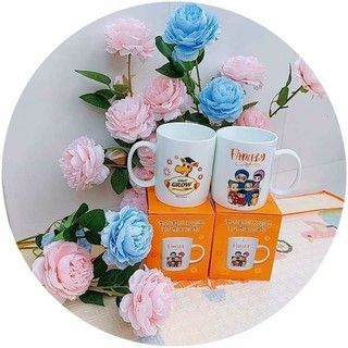 SET 2 LY SỨ CÓ QUAI CAO CẤP QUÀ TẶNG SỮA ABBOTT GROW