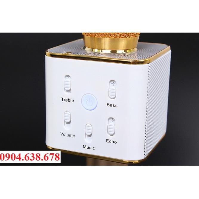 [Giá Tốt Nhất] Micro Karaoke Q7U Kết Nối Bluetooth Hát Cực Hay - Kiểu Dáng Đẹp - Pin Trâu - Tích Hợp Sạc Dự Phòng