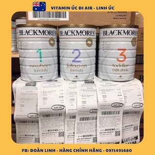 Sữa blackmore 900gr đủ 3 số 1,2,3 hàng của úc, hàng chuẩn úc
