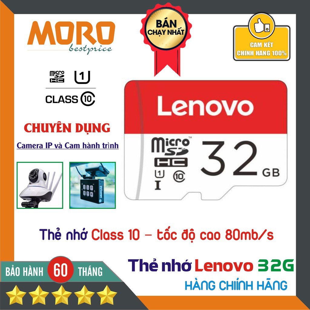 Nơi☬[Chuyên cam, cam hành trình] Thẻ nhớ 32GB Class 10 - Lenovo / Samsung Sandisk Kingston GLoway Bảo 5 Năm