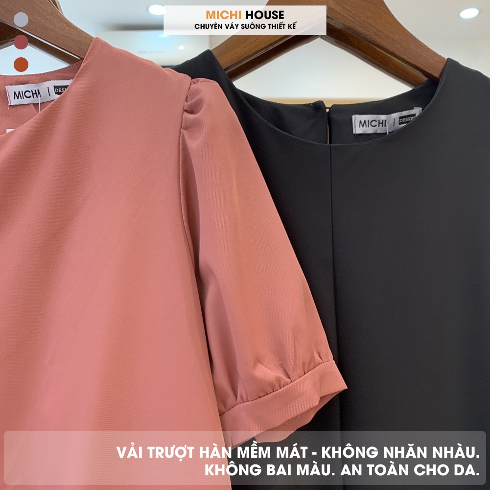 Đầm Suông Đuôi Cá Dáng Rộng MICHI House - VS223 Váy Xuông Ngắn Cổ Tròn Freesize | BigBuy360 - bigbuy360.vn