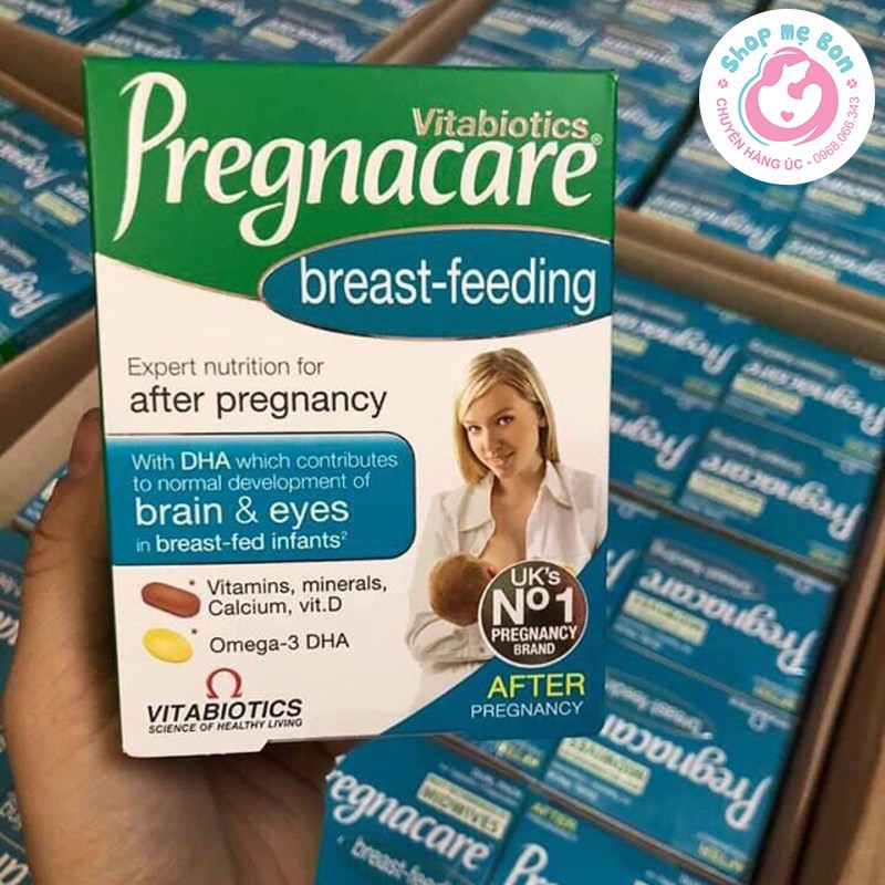 [CHÍNH HÃNG] Vitamin bú Anh, vitamin tổng hợp Pregnacare Breast Feeding sau sinh 84 viên - Xuất xứ Anh