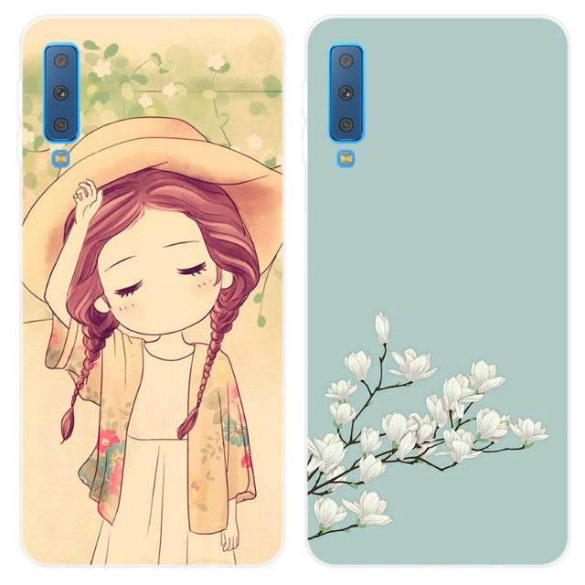 Ốp lưng Samsung A7 2018 FREESHIP Từ 50k dẻo mỏng In 3D cao cấp