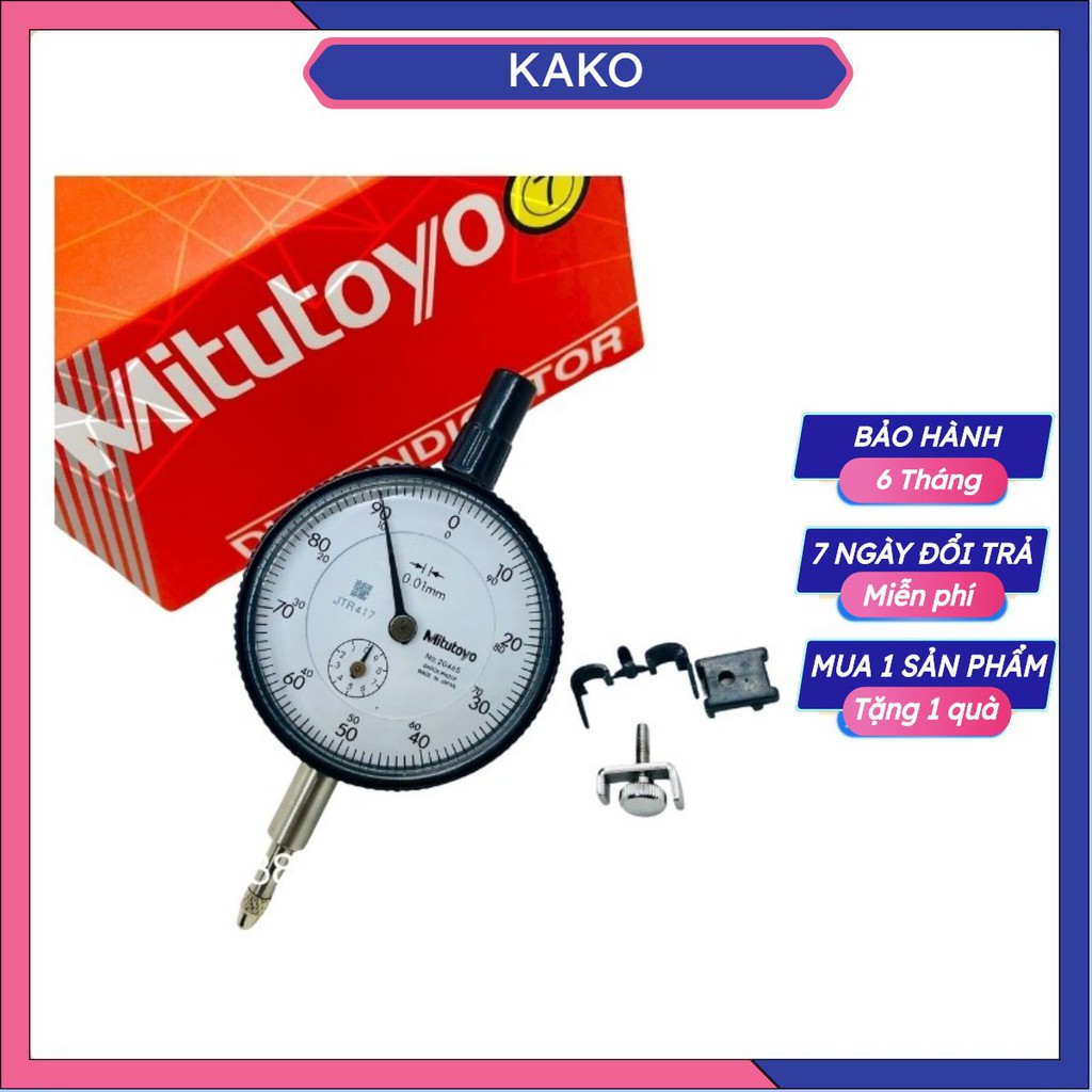 Đồng hồ  cân biên , đồng hồ so Mitutoyo 2046S (0-10mm/0.01) 💥FREESHIP💥dụng cụ đo cơ khí