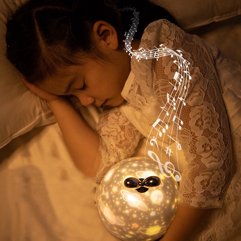 Đèn ngủ chiếu sao 3D, đèn ngàn sao chiếu trần xoay tự động kèm phát nhạc | BigBuy360 - bigbuy360.vn