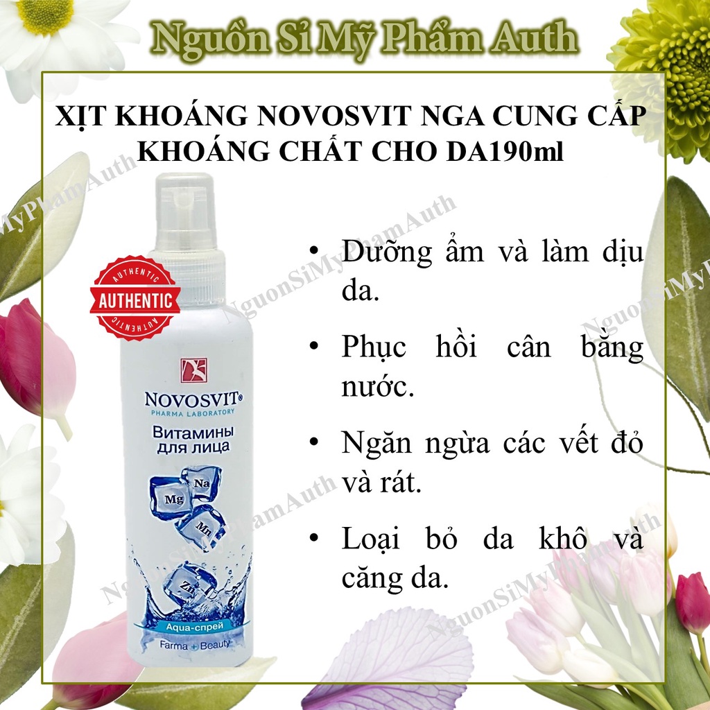 Xịt khoáng novosvit Nga