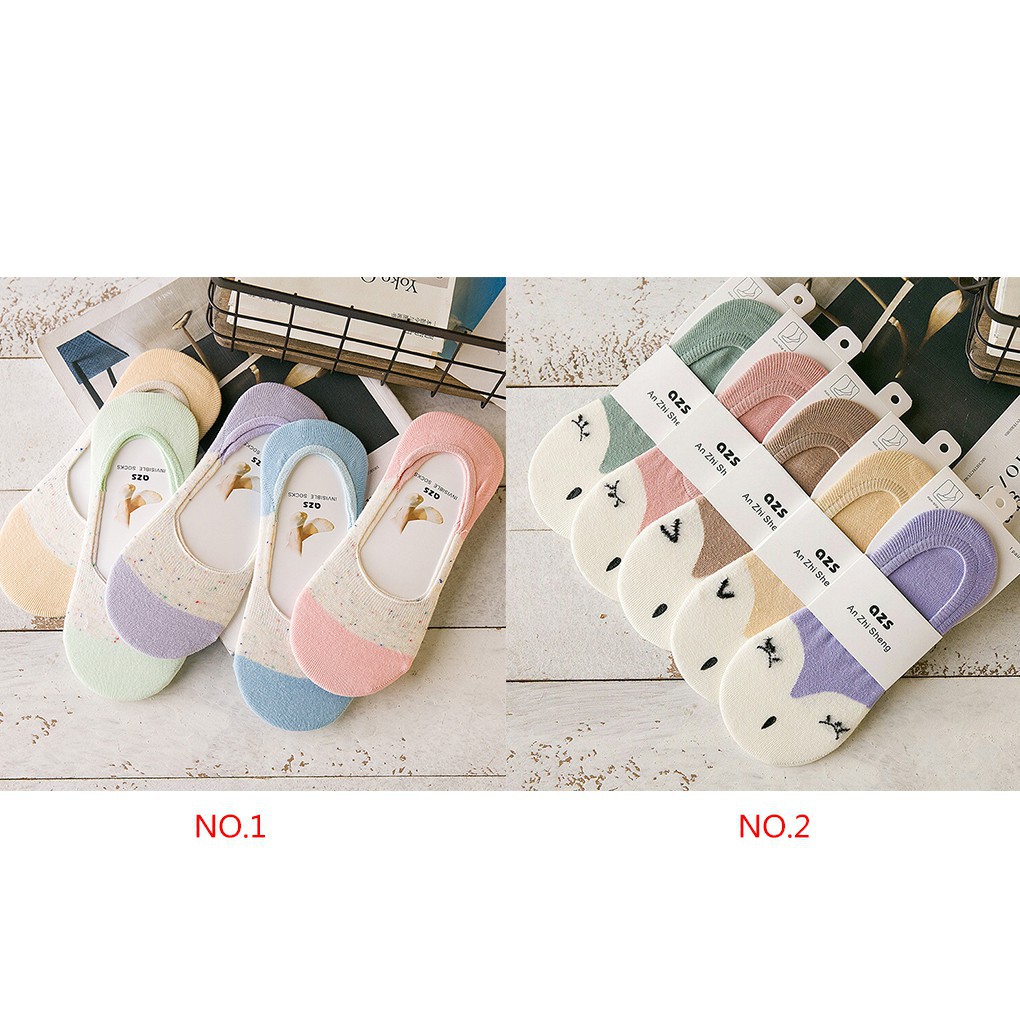 Vớ cotton chống trượt dễ thương tiện dụng