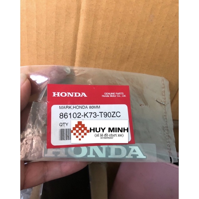 TEM WAVE125i/wave125i DÁN BỬNG CHỮ HONDA ĐỦ MÀU- HÀNG CHÍNH HÃNG THÁI LAN