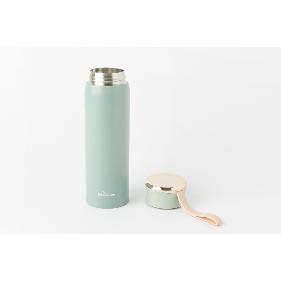 Bình Uống Nước Tumbler ARTBOX Hàn Quốc Màu Mint Bạc Hà Nắp Vàng Pastel