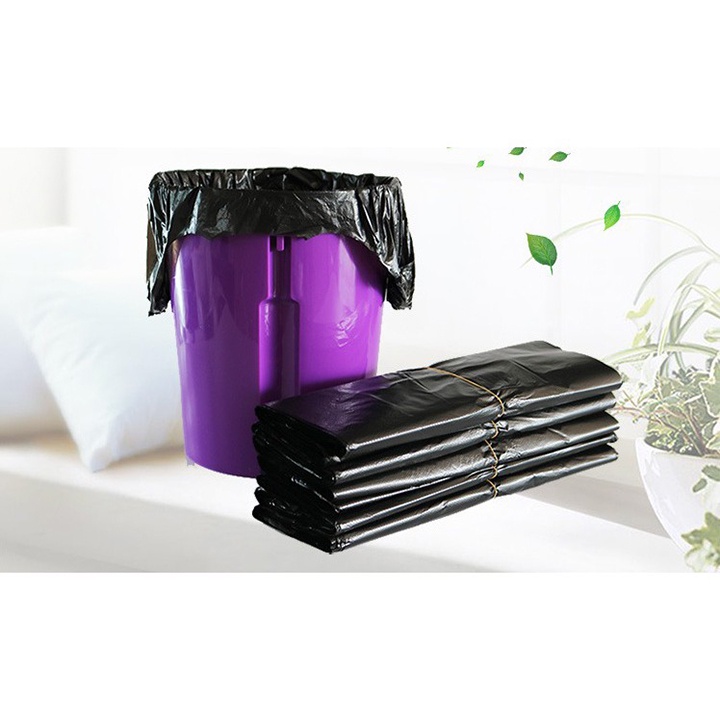 Bộ 50 túi rác tự hủy có quai hongkong_store sieure888 Túi rác tự hủy nhà tắm văn phòng