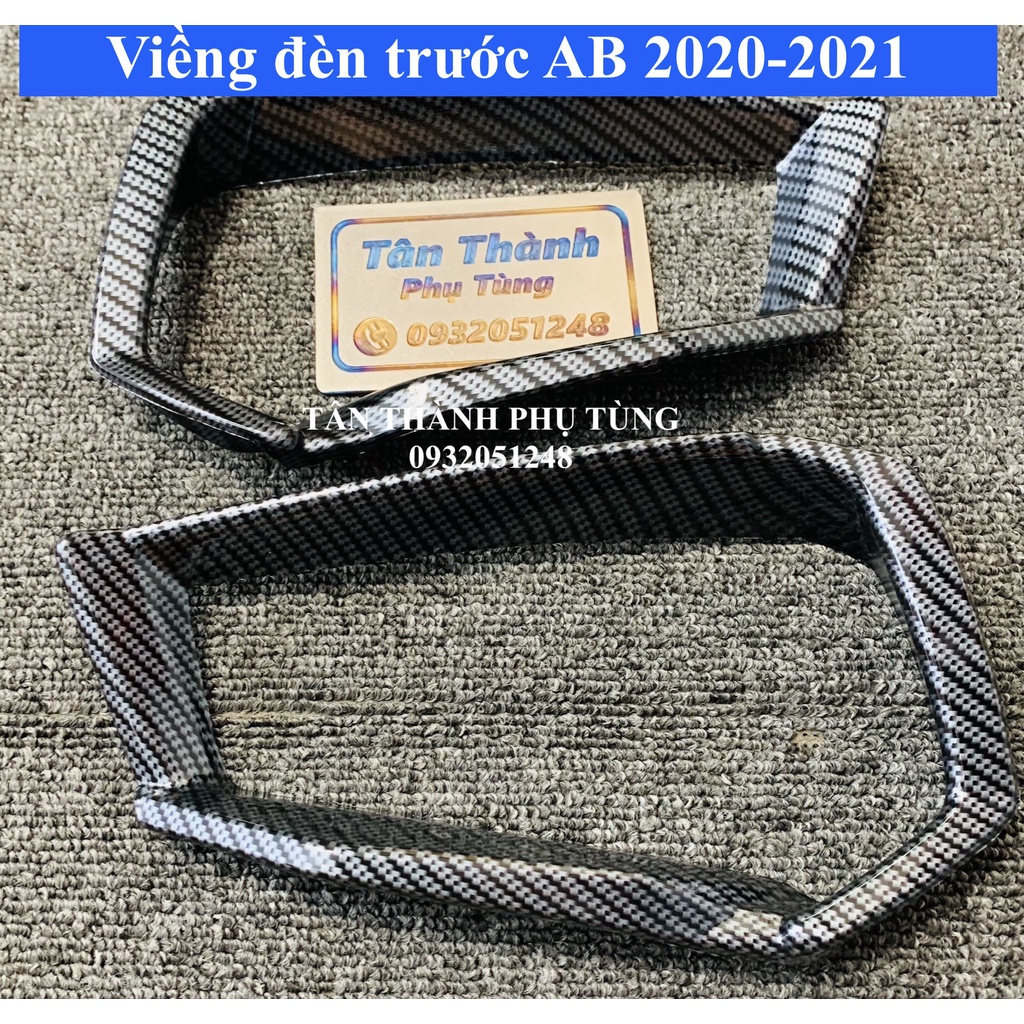 Ốp Phụ kiện Air Blade 2020-2021 Carbon :Mỏ dè, Mão Viềng đồng hồ, xin nhan, Nắp xăng