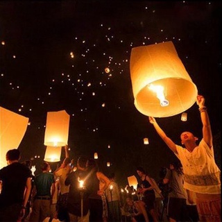  Đèn lồng thả phong cách Khổng Minh bằng giấy độc đáo