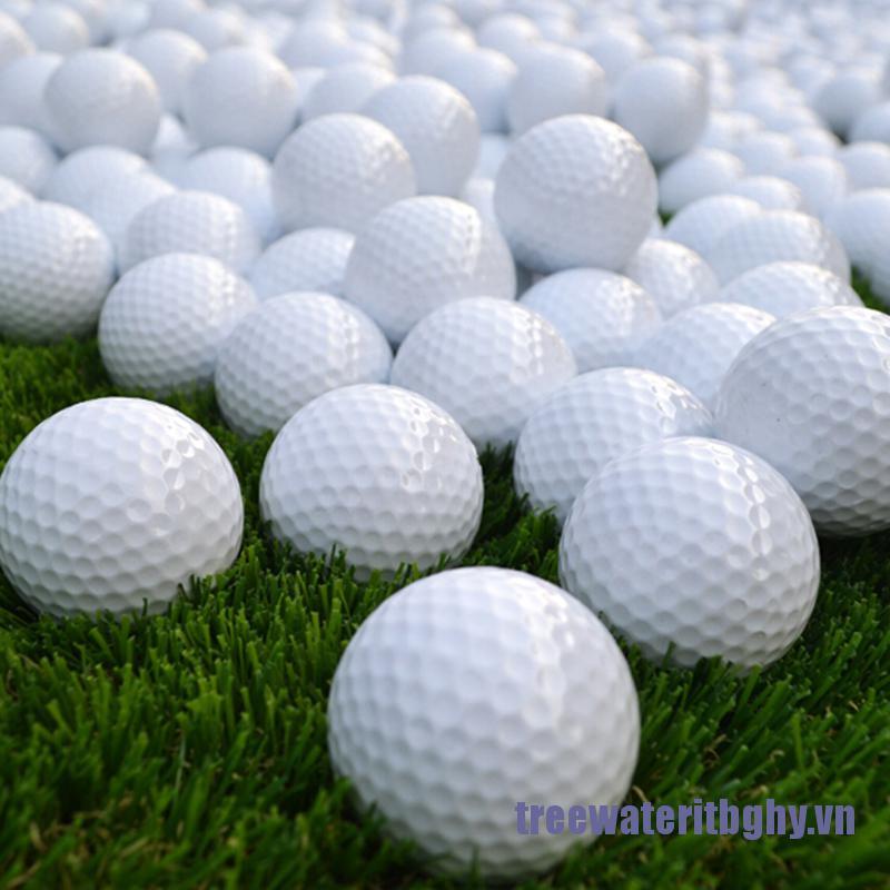 Set 10 Quả Bóng Golf Màu Trắng Chất Liệu Da Pu