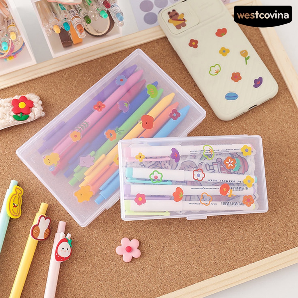 [Hot]✍Hộp Nhựa Đựng Đồ Để Bàn Chống Bụi Có Nắp Đậy Tiện Dụng