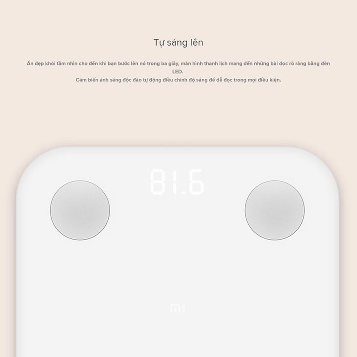 Cân điện tử thông minh Xiaomi Mi Body Fat Scale 2
