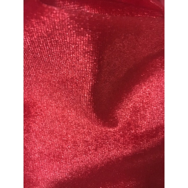 Nhung đỏ tươi , đỏ nhung loại mỏng khổ 1,6m
