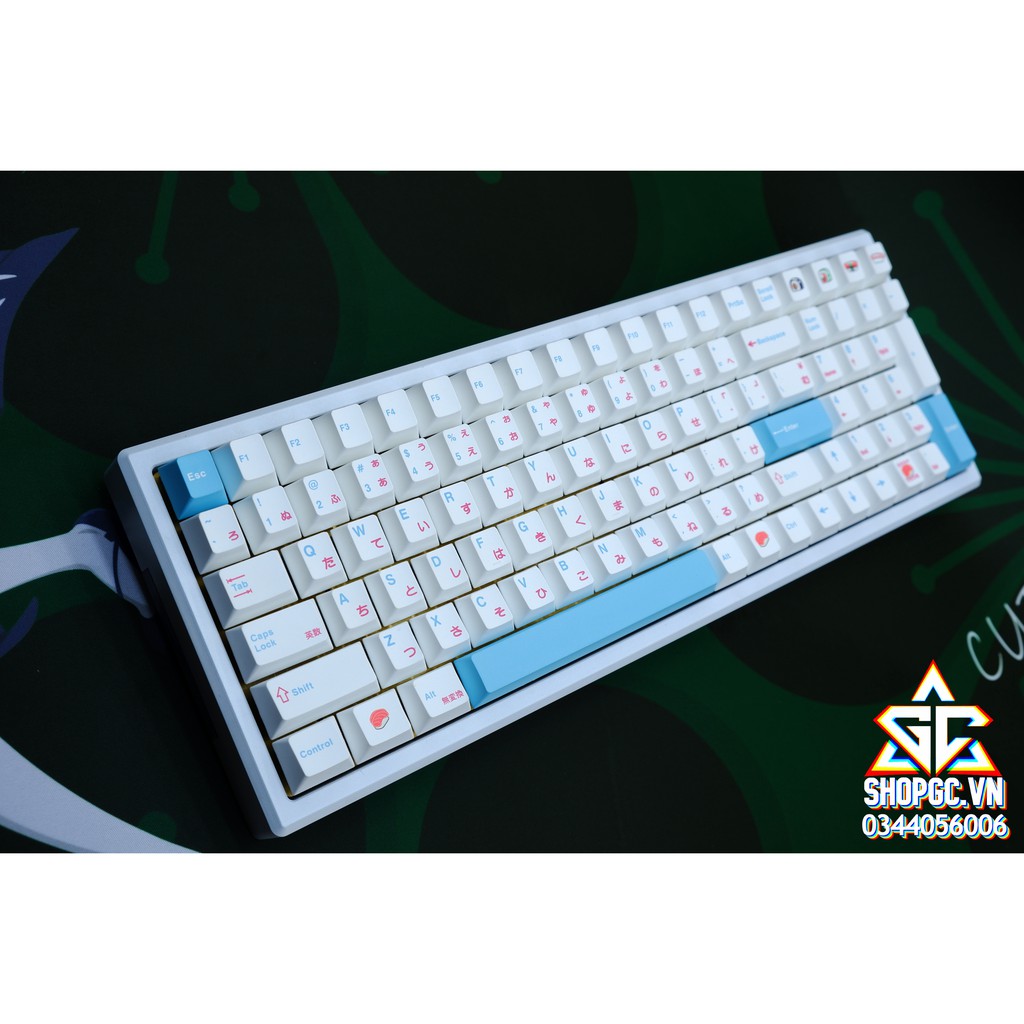 Bộ Keycap SHUSHI 134 nút Nhựa PBT DYESUB ( E-DRA, AKKO, KEYCHORN, KEYCOOL, IKBC, LEOPOLD, NJ68,...)