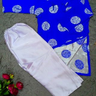 Áo dài gấm thái tuấn cho bé (áo, quần)