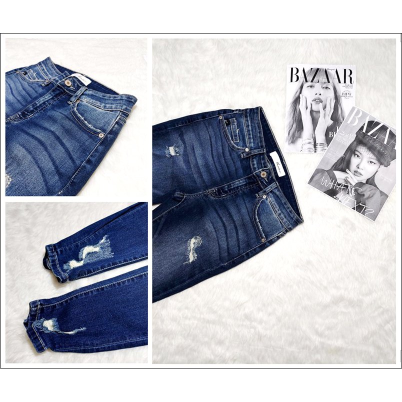 QUẦN JEANS SKINNY MÀI RÁCH KANCAN TÔN DÁNG - DÀI CHÂN THỜI TRANG VNXK