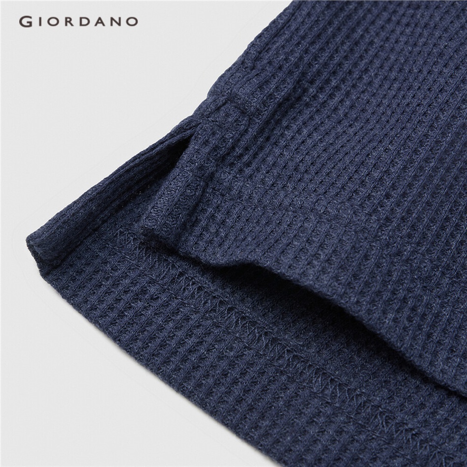 Áo polo GIORDANO 01011783 thiết kế dày màu trơn thời trang dành cho nam | BigBuy360 - bigbuy360.vn