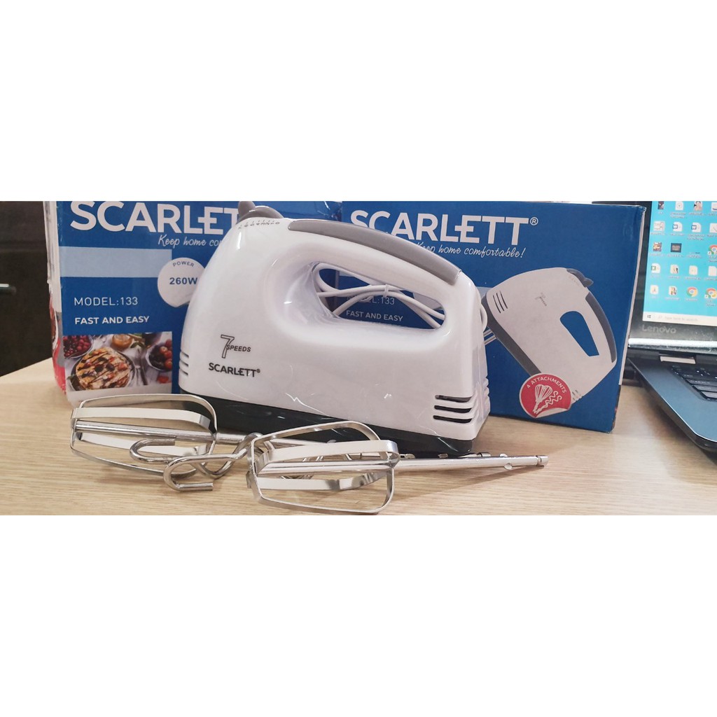 Máy đánh trứng cầm tay, máy nhào bột đánh kem 7 tốc độ