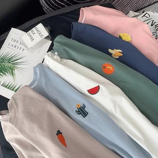 Áo thun tay lỡ hình trái cây đủ màu