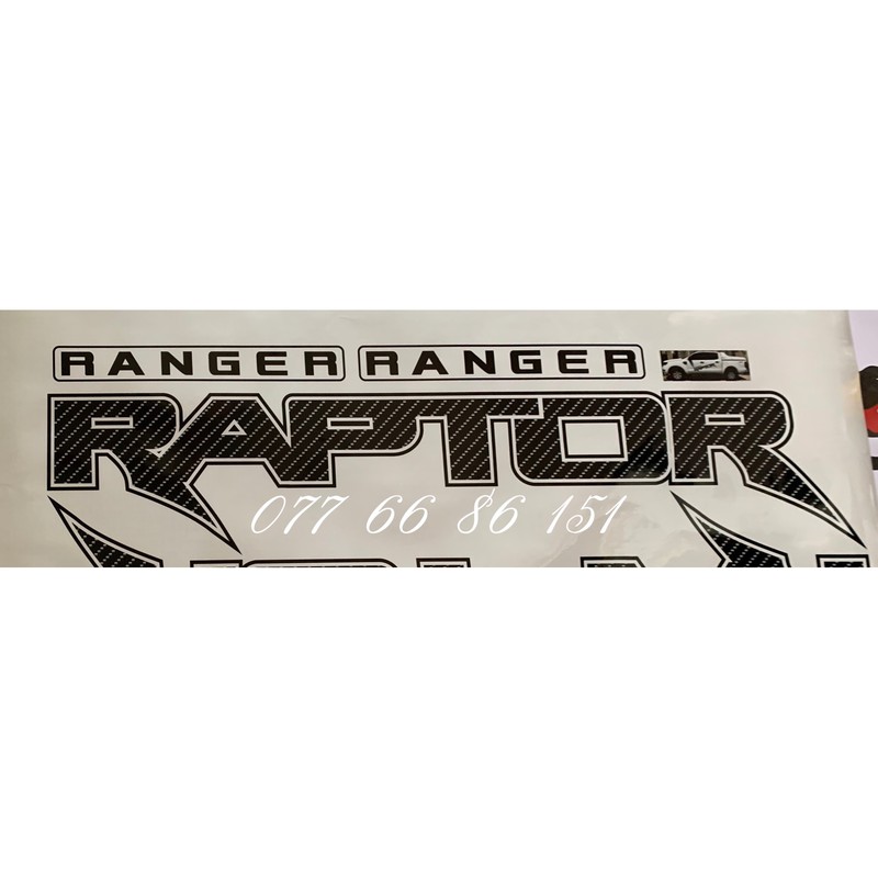 Tem Dán Sườn Xe Ranger Raptor