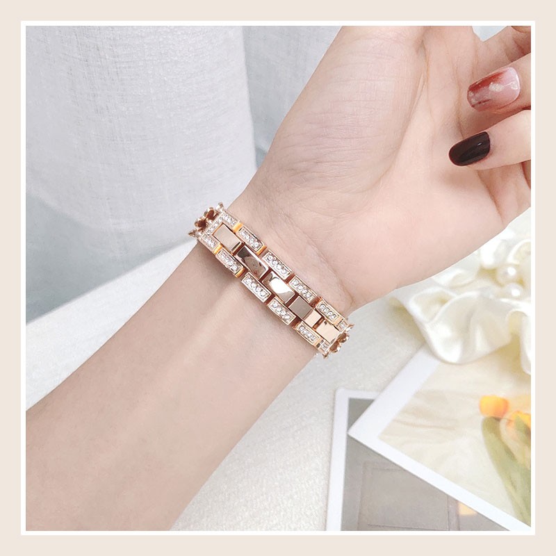 Dây Đeo Đồng Hồ Bằng Thép Không Gỉ 41mm 45mm 38mm 42mm 44mm 40mm Sang Trọng Cho Apple iWatch 7 6 5 SE 4 3 2 1